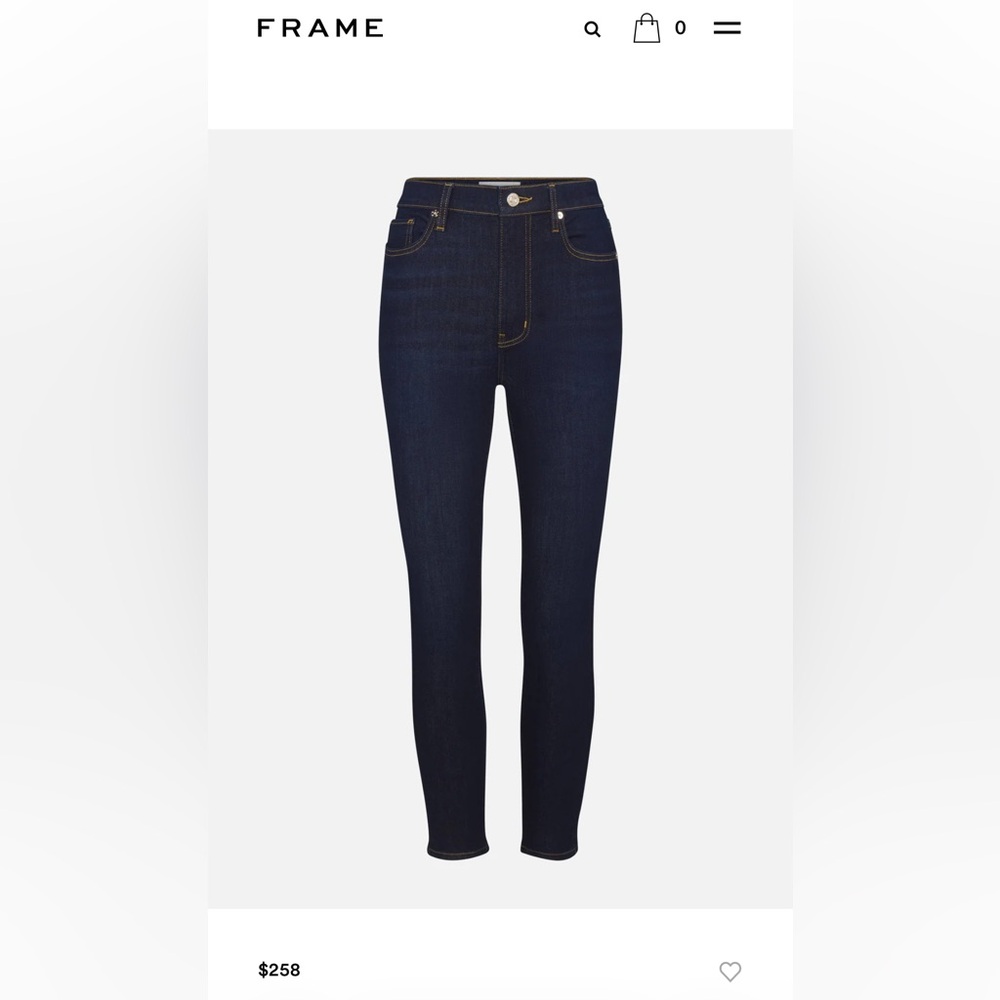Frame Denim Le High Rise Skinny Jeans